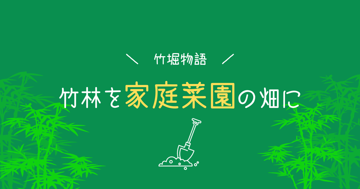 【竹堀物語】外房拠点の竹林を家庭菜園用の畑に開墾【おさ】-リアル多拠点日記