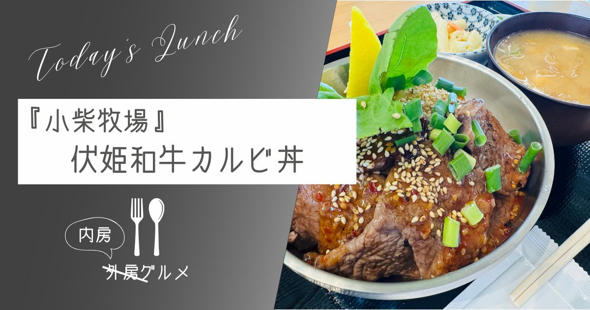 【南房総ブランド牛】『小柴牧場（道の駅富楽里とみやま内）』和牛カルビ丼【おさ】 -リアル多拠点日記