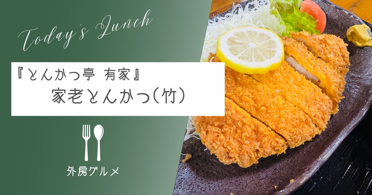 【城下町で美味い房総豚】『とんかつ亭 有家』家老とんかつ定食（竹）【おさ】 -リアル多拠点日記
