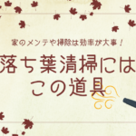 多拠点生活の家のメンテや掃除は効率が大事！｜落ち葉清掃にはやっぱりこの道具【おさ】 -リアル多拠点日記